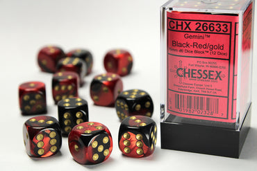 Chessex Set of 12 D6's 16mm