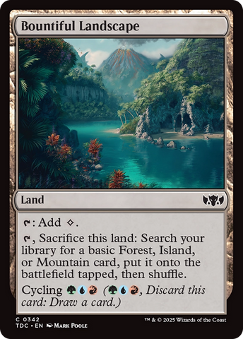 Bountiful Landscape [Tarkir: Dragonstorm Commander]