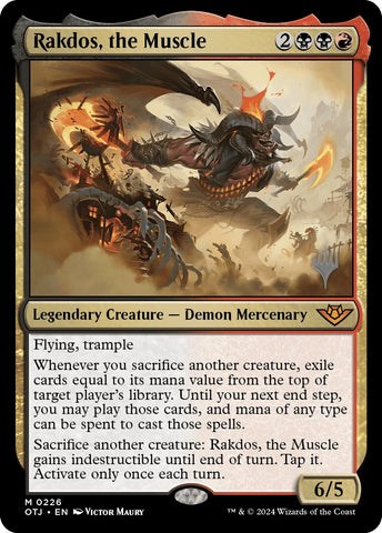 Rakdos, the Muscle (Promo Pack) [Outlaws of Thunder Junction Promos]