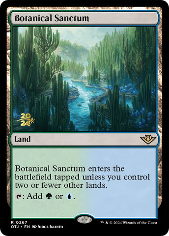 Botanical Sanctum (OTJ) [Outlaws of Thunder Junction Prerelease Promos]