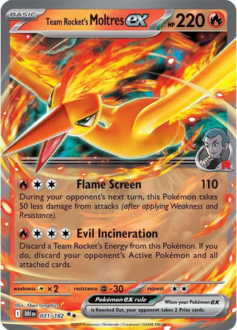 Team Rocket's Moltres ex (031/182) [Scarlet & Violet: Destined Rivals]