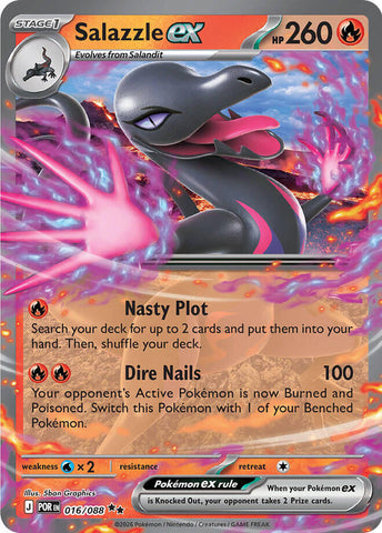 Salazzle ex (016/088) [Mega Evolution: Perfect Order]