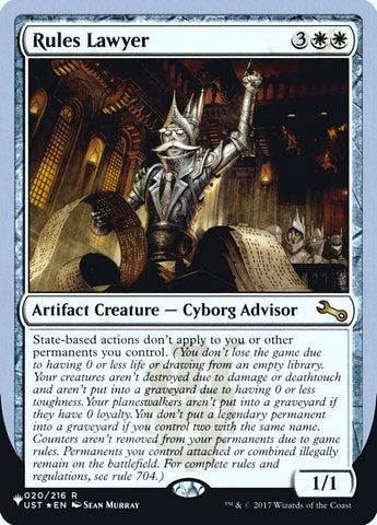 Rules Lawyer (Unfinity Foil Edition) [The List]