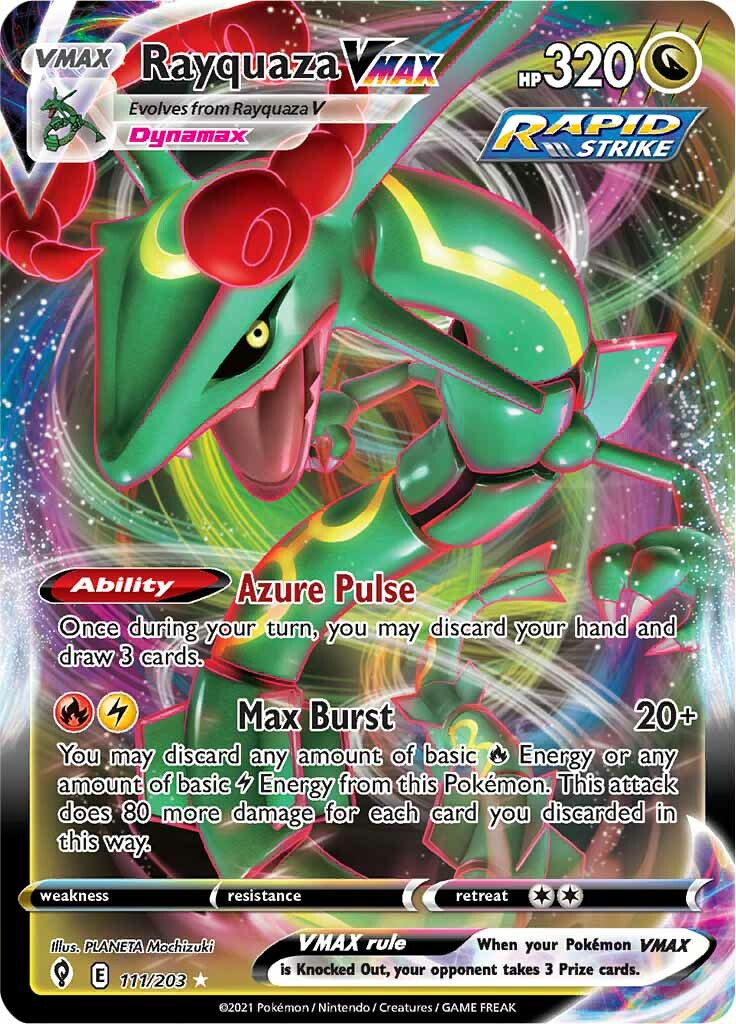 pokemon vmax cards Rayquaza (111/203) [Sword & Shield: Evolving Skies] Brugtmoms PLANETA Mochizuki TCGplayer Tip I got a blooming Variant:324 Hidden Fates