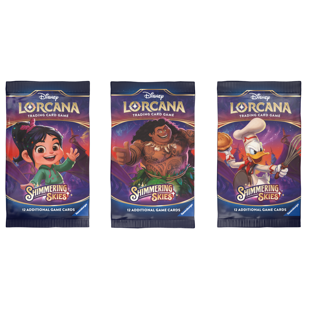lorcana cards shimmering skies Amazon.com: Ravensburger Disney Lorcana TCG: Shimmering Skies Assorted  Single Booster Pack (12 Cards) | Collectible Trading Cards | Ideal for  Disney Fans & TCG Players main image 1
