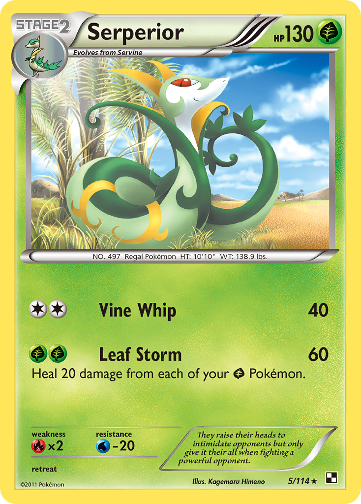 serperior v pokemon card CGC 10 Japanese Character Super Rare (Graded Card)  Phurion variation to centering Decided to make a Serperior