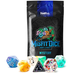 Mystery Misfit Resin Polyhedral Dice Set