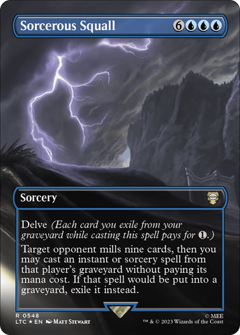 Sorcerous Squall (Borderless) (Surge Foil) [The Lord of the Rings: Tales of Middle-Earth Commander]