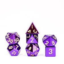 MDG Metal Dice Set of 7