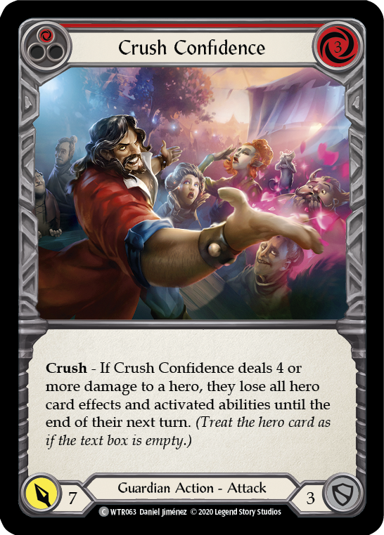 Crush Confidence (Red) [U-WTR063] Unlimited Rainbow Foil