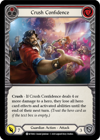 Crush Confidence (Red) [U-WTR063] Unlimited Rainbow Foil