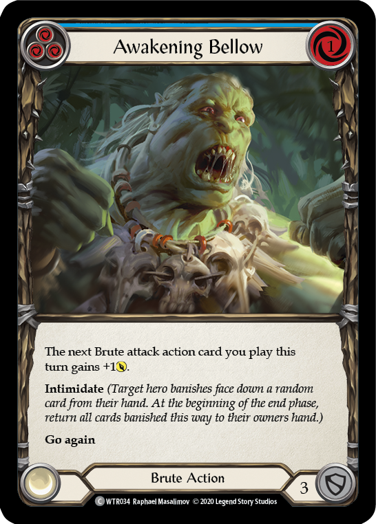 Awakening Bellow (Blue) [U-WTR034] Unlimited Rainbow Foil