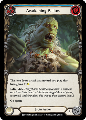 Awakening Bellow (Blue) [U-WTR034] Unlimited Rainbow Foil