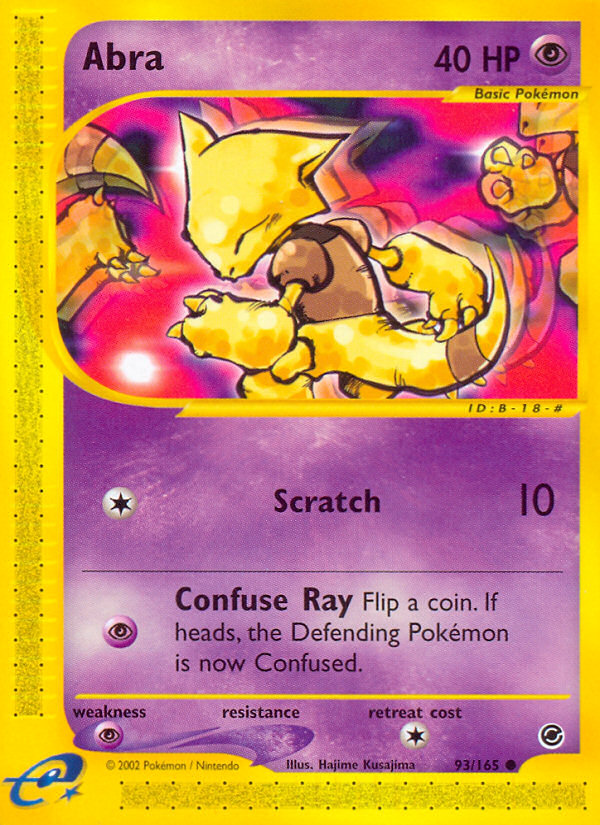 abra pokemon card Trading [1P] Ultra Evolution Abra (93/165) [Expedition: Base Set]