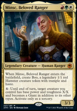 Minsc, Beloved Ranger (Promo Pack) [Dungeons & Dragons: Adventures in the Forgotten Realms Promos]