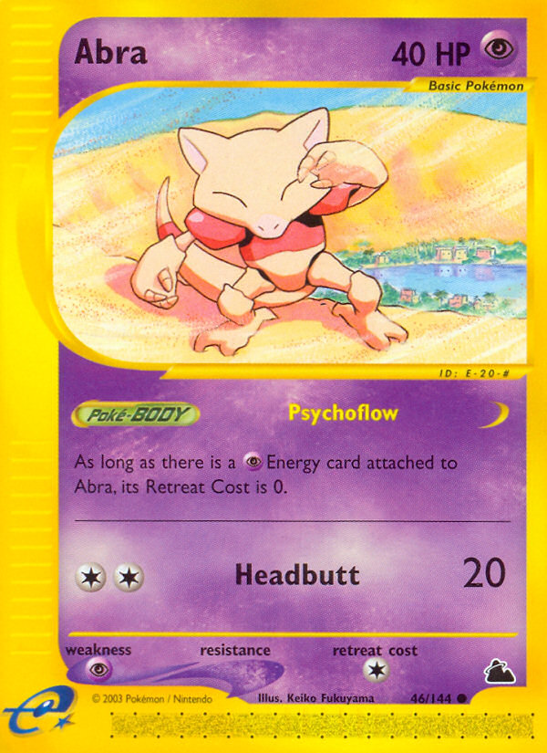 abra pokemon card Prices & Value 2026 Abra (46/144) [Skyridge]