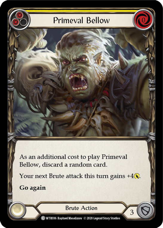Primeval Bellow (Yellow) [U-WTR036] Unlimited Normal