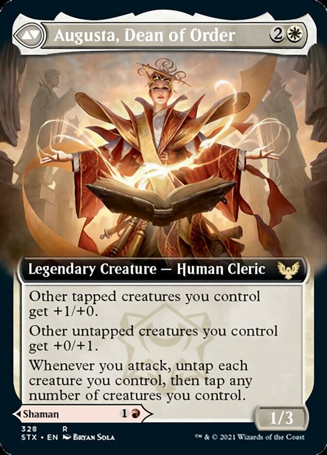 Plargg, Dean of Chaos // Augusta, Dean of Order (Extended Art) [Strixhaven: School of Mages]