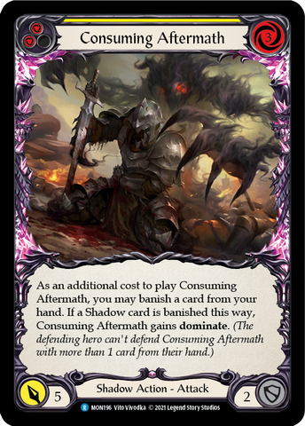 Consuming Aftermath (Yellow) [MON196] 1st Edition Normal