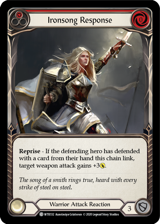 Ironsong Response (Red) [U-WTR132] Unlimited Rainbow Foil