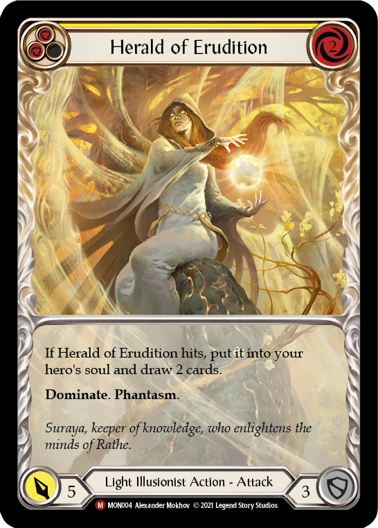 Herald of Erudition [MON004-EA] 1st Edition Rainbow Foil