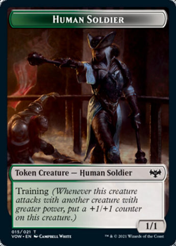 Insect // Human Soldier Double-sided Token [Innistrad: Crimson Vow Tokens]