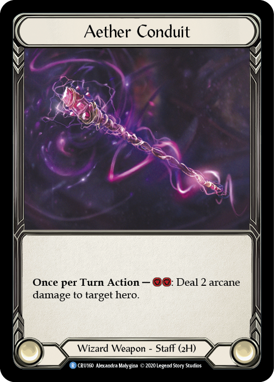 Aether Conduit [CRU160] 1st Edition Cold Foil