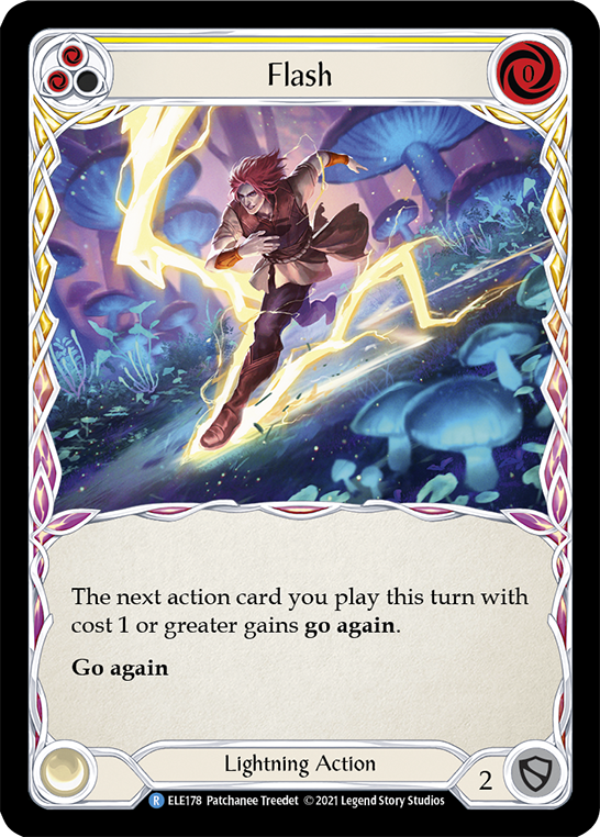 Flash (Yellow) [ELE178] 1st Edition Rainbow Foil