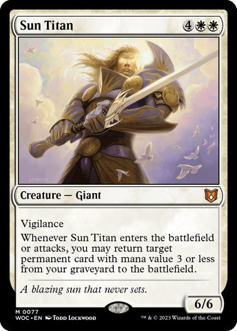 Sun Titan [Wilds of Eldraine Commander]
