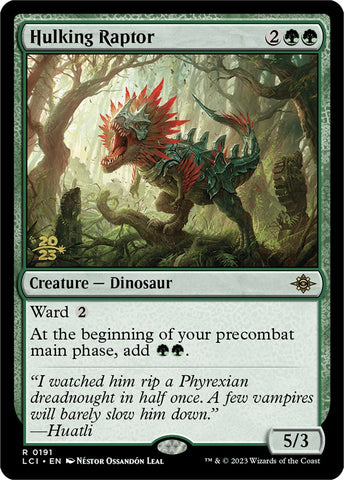 Hulking Raptor [The Lost Caverns of Ixalan Prerelease Cards]