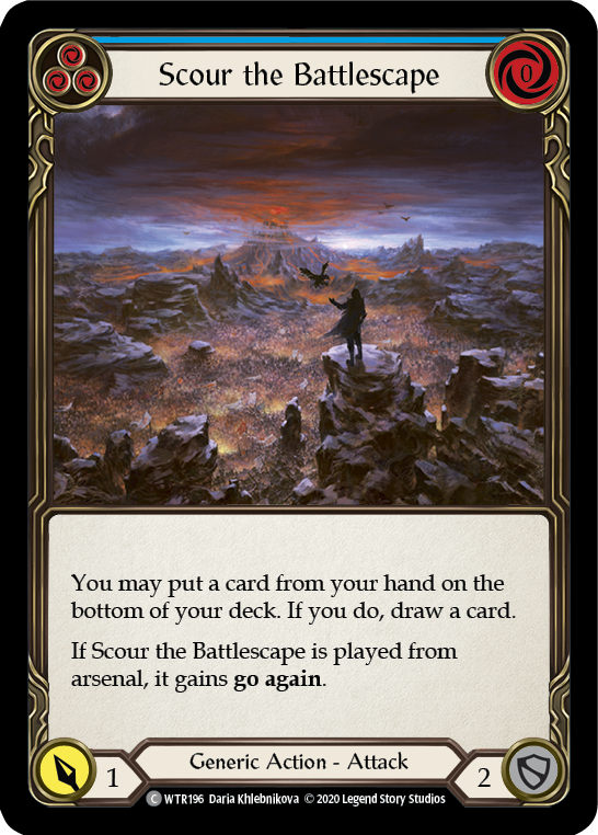 Scour the Battlescape (Blue) [U-WTR196] Unlimited Normal