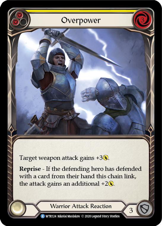 Overpower (Yellow) [U-WTR124] Unlimited Rainbow Foil