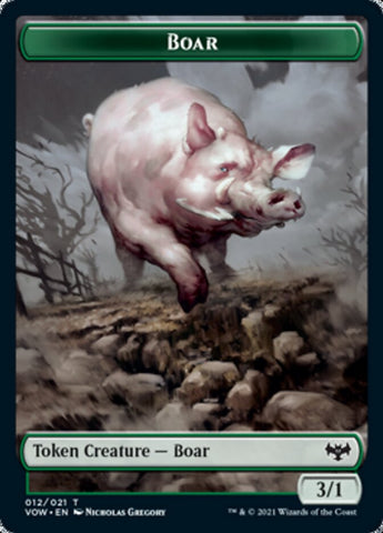 Insect // Boar Double-sided Token [Innistrad: Crimson Vow Tokens]