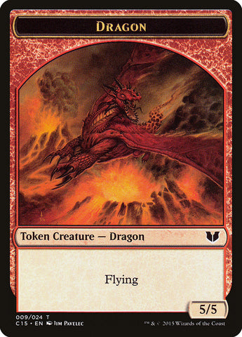 Dragon // Dragon Double-Sided Token [Commander 2015 Tokens]