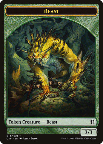Beast Token [Commander 2016 Tokens]