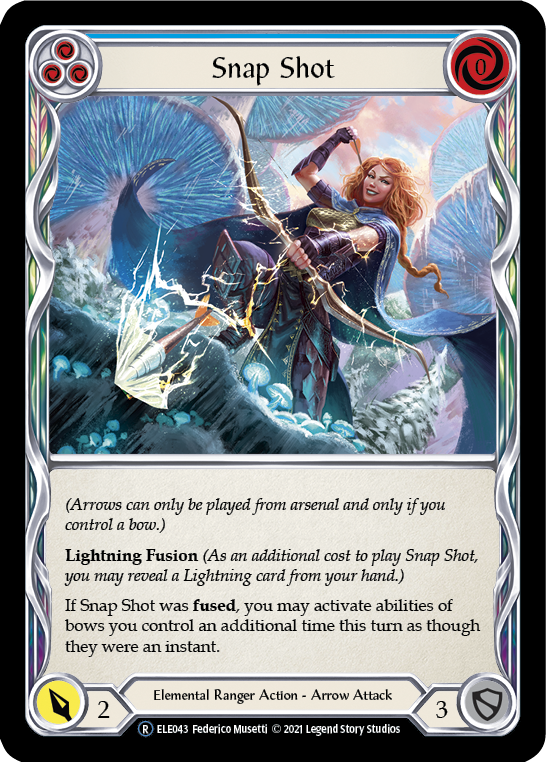Snap Shot (Blue) [U-ELE043] Unlimited Rainbow Foil