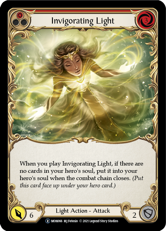 Invigorating Light (Red) [U-MON066-RF] Unlimited Rainbow Foil
