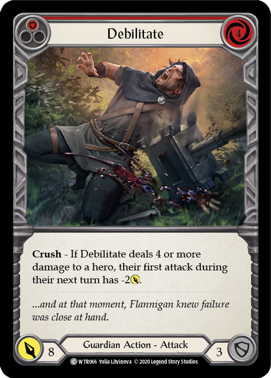 Debilitate (Red) [U-WTR066] Unlimited Rainbow Foil