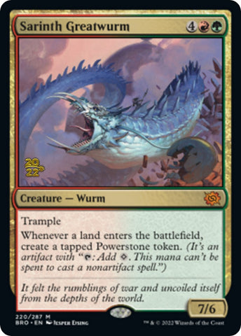 Sarinth Greatwurm [The Brothers' War: Prerelease Promos]