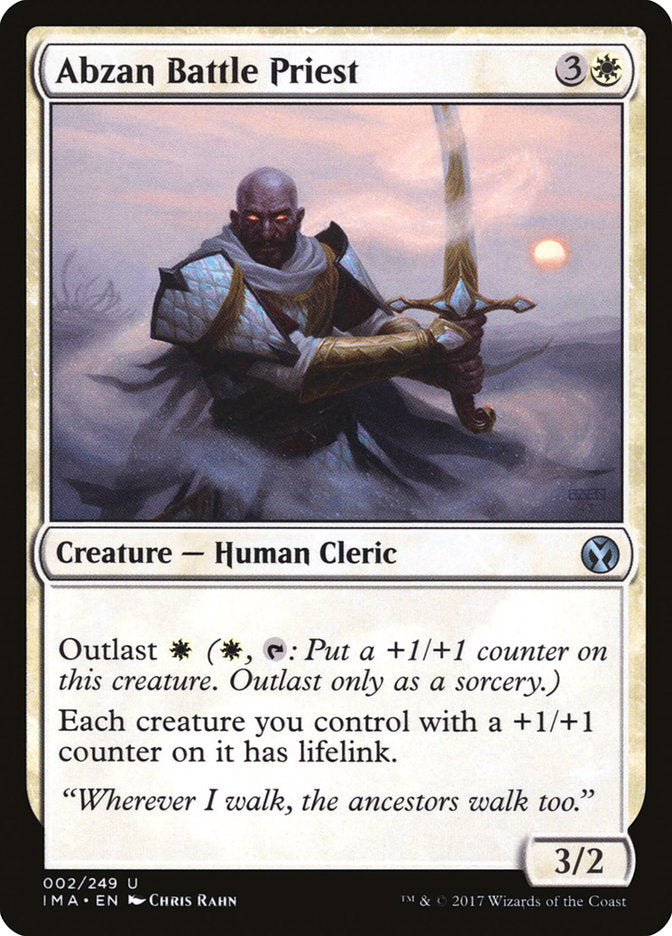 Abzan Battle Priest [Iconic Masters]