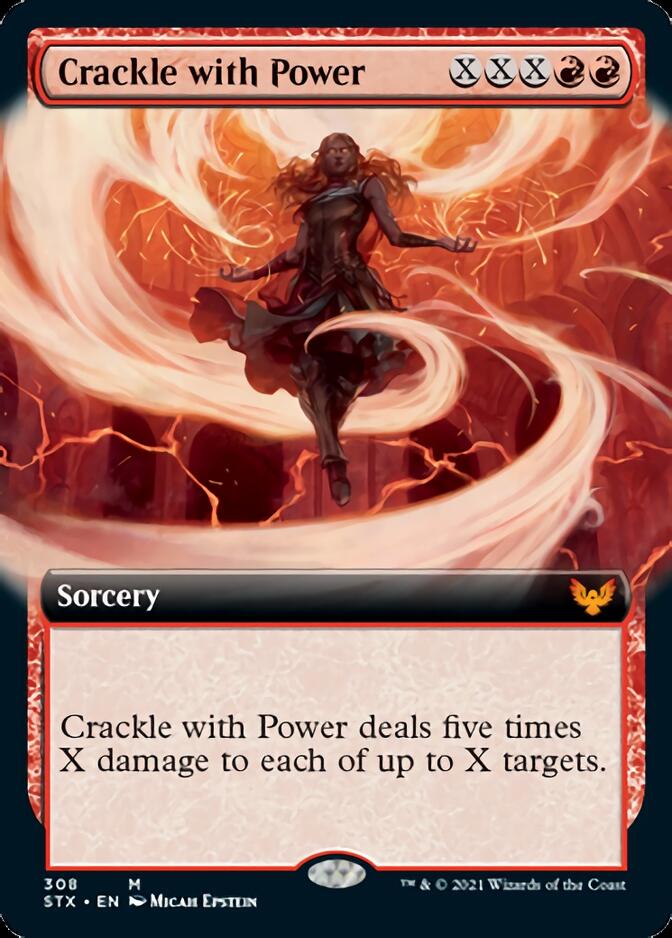 Crackle with Power (Extended Art) [Strixhaven: School of Mages]