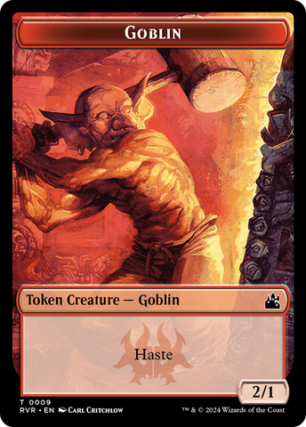Goblin (0008) // Goblin (0009) Double-Sided Token [Ravnica Remastered Tokens]