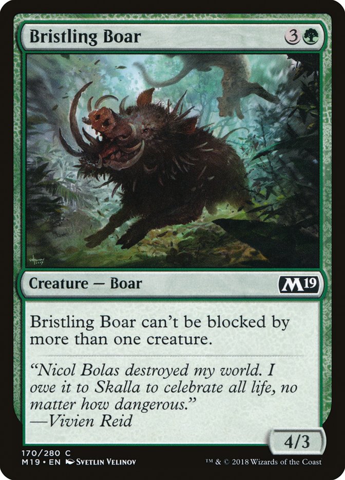 Bristling Boar [Core Set 2019]