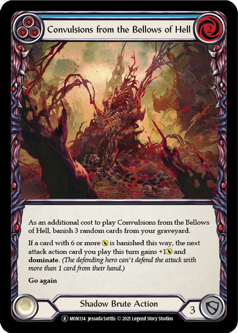Convulsions from the Bellows of Hell (Blue) [U-MON134-RF] Unlimited Rainbow Foil