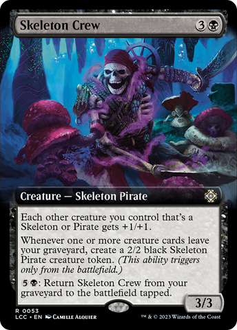 Skeleton Crew (Extended Art) [The Lost Caverns of Ixalan Commander]