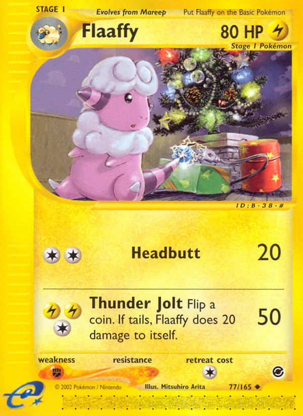pokemon flaaffy card Flaaffy (77/165) [Expedition: Base Set]