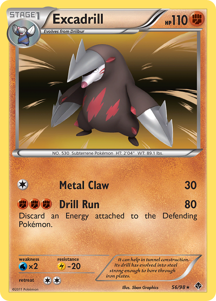 pokemon excadrill card Pokemon Excadrill ex Black Bolt BLK EN 168/086 English Graded Card PSA —  Japan2UK main image 1