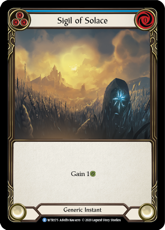 Sigil of Solace (Blue) [U-WTR175] Unlimited Rainbow Foil