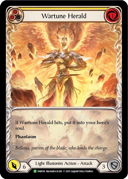 Wartune Herald (Yellow) [FAB037] Rainbow Foil