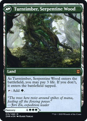 Turntimber Symbiosis // Turntimber, Serpentine Wood [Zendikar Rising Prerelease Promos]